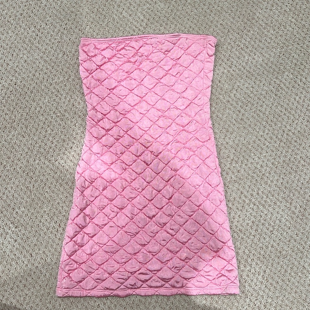 Frankie’s Bikinis pink strapless dress size S